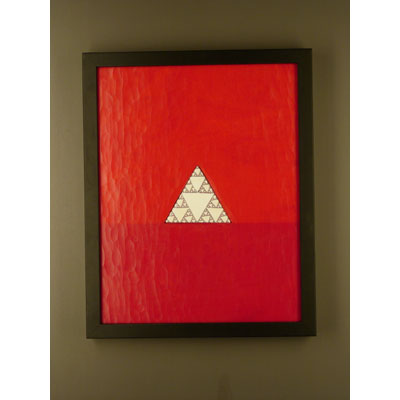 Sierpinski Triangle in Red