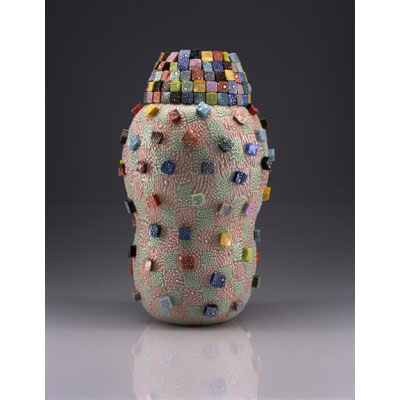 Granulare Murrine Pot With Ramparts