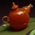 Green Rock, White Vase, Red Teapot